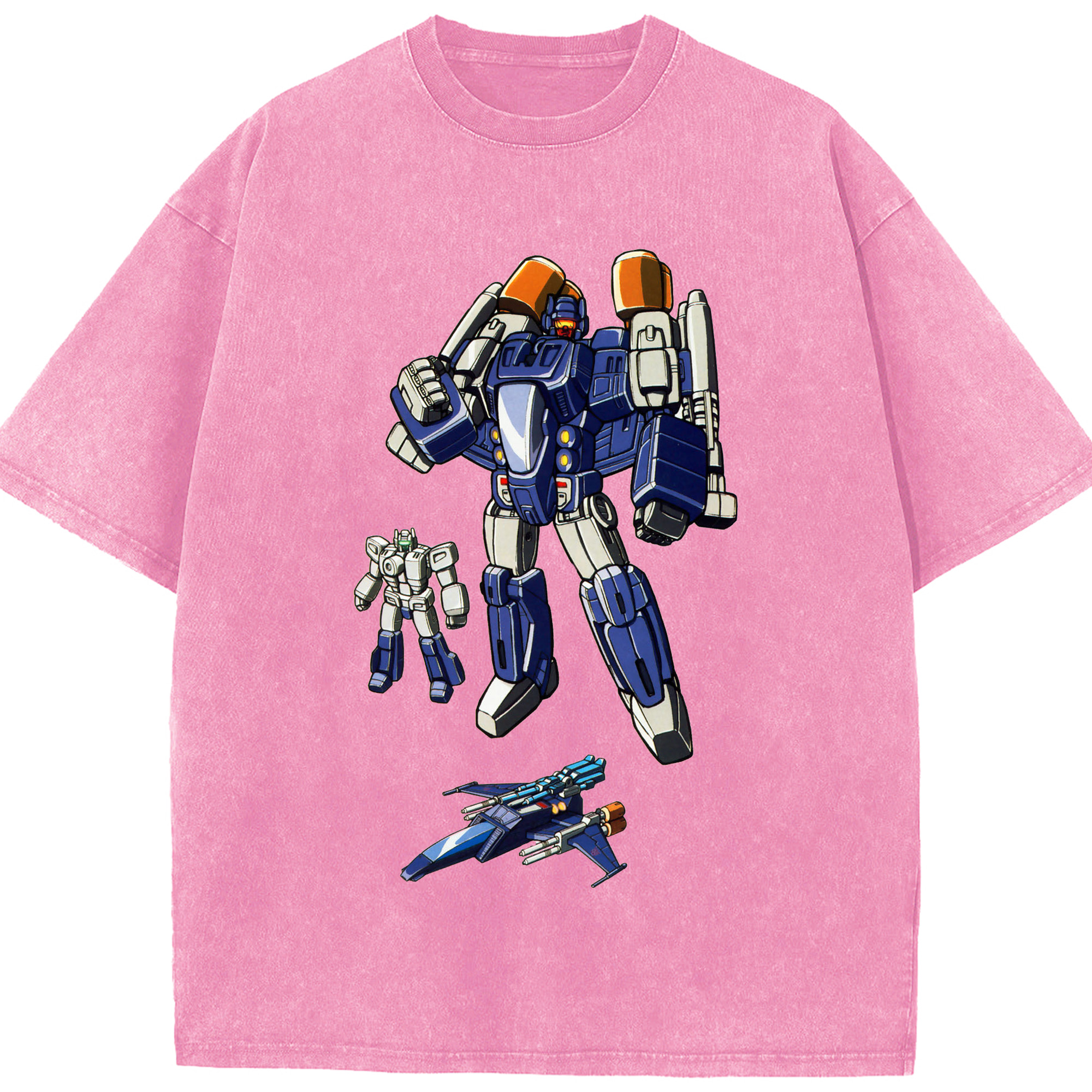 （画像用）  綿100% ヴィンテージ風 半袖Tシャツ（フロントプリント）